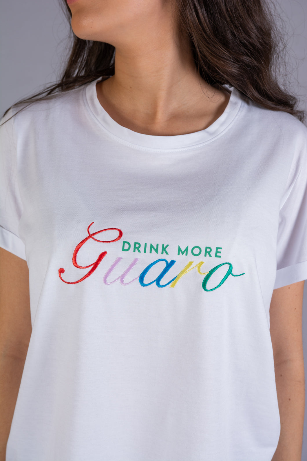 Drink More Guaro Embroidered Oversized