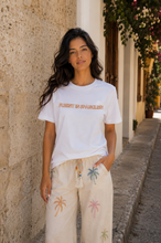 Cargar imagen en el visor de la galería, Fluent in Spanglish Embroidered Oversized Tee

