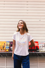 Cargar imagen en el visor de la galería, Pre-order Que la vida nos encuentre bailando Embroidered Oversized Tee Envio 10 de nov
