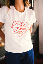 Cargar imagen en el visor de la galería, Pre-order Ama con furia loca Embroidered Oversized Tee Envio 10 de nov
