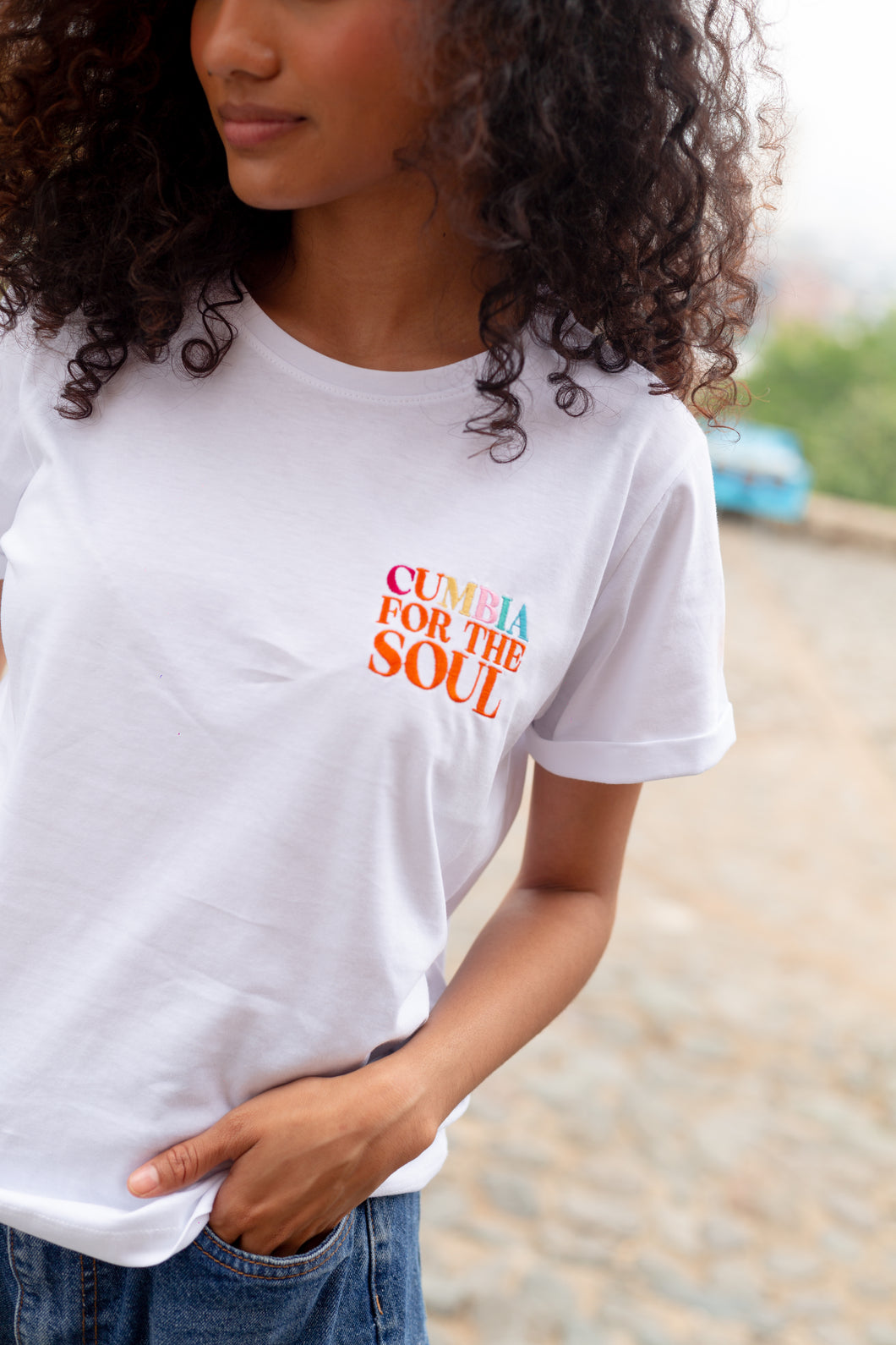 Cumbia For The Soul Embroidered Oversized Tee