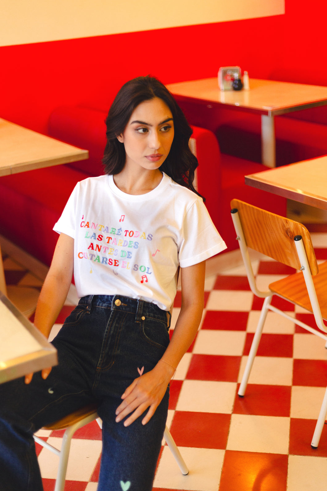 Amor De Primavera Embroidered Oversized Tee