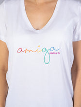 Cargar imagen en el visor de la galería, 200 Copas Embroidered V-Neck Tee
