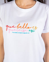 Cargar imagen en el visor de la galería, Que Bello Es Quererse Así Embroidered Oversized Tee
